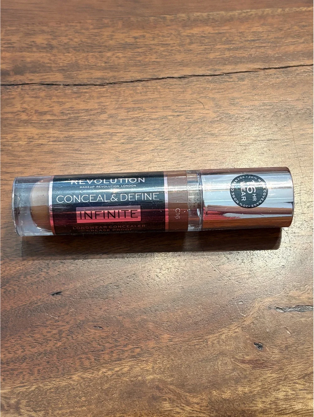 Revolution Conceal & Define Infinite Concealer C16 Linen. NEW!